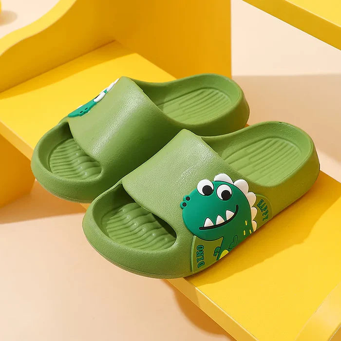 Chinelo Infantil Slide Dino e Urso